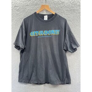 VINTAGE Larry The Cable Guy Shirt Mens XL Git R Done Got R Did